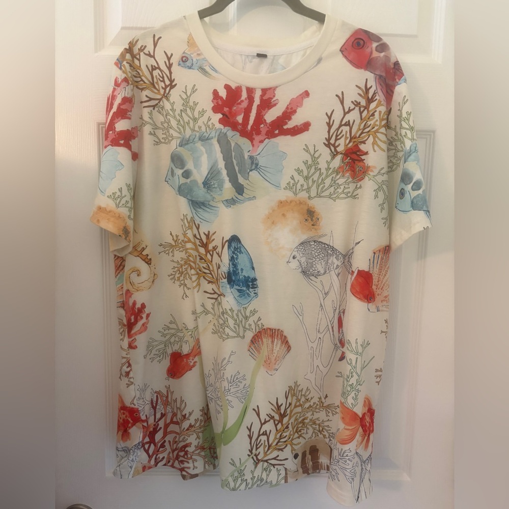 EUC, Underwater Adventure Tropical Tee, 2XL